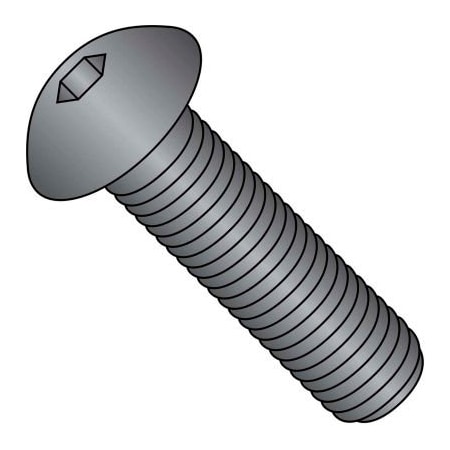 10-24 X 5/8 Coarse Thread Button Head Socket Cap Screw - Plain - Pkg Of 100